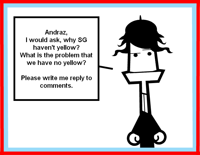 Andraz, why SG haven't yellow ?