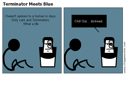 Terminator Meets Blue
