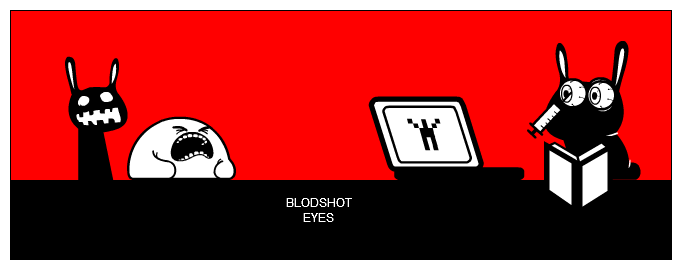 bloodshot eyes