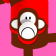 Monkey press-up toy