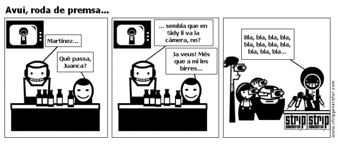 Avui, roda de premsa...
