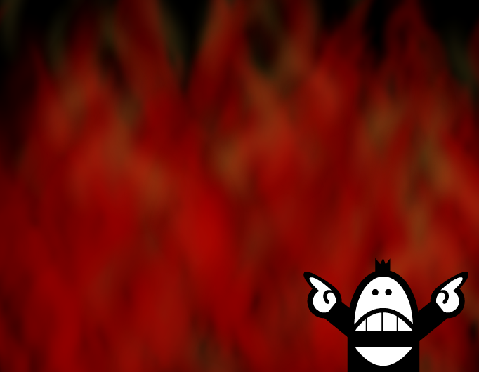The room is on fire ...