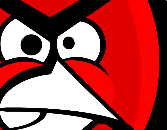 Find an angry bird on an angry bird!