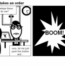 George takes an order