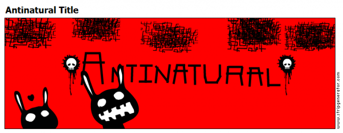 Antinatural Title