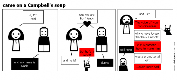 came on a Campbell's soup