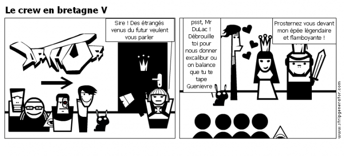 Le crew en bretagne V
