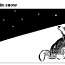 Dog in snow