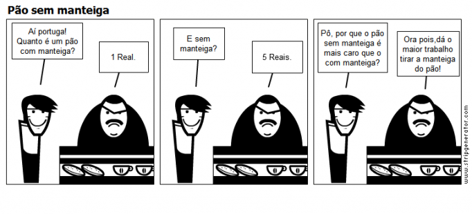 Pão sem manteiga