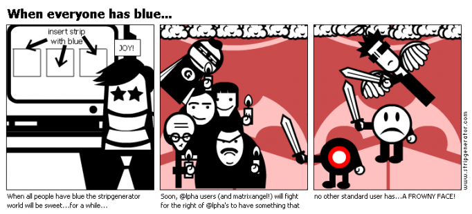 When everyone has blue...