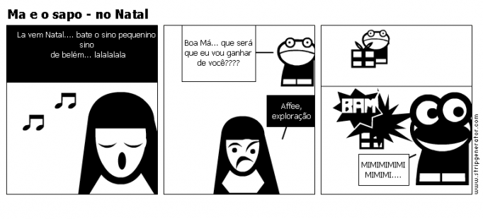 Ma e o sapo - no Natal
