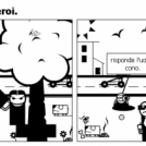 La lotta dei supereroi.
