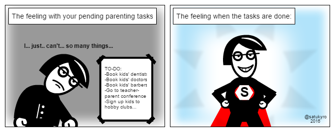 Kid cartoon: Superparent