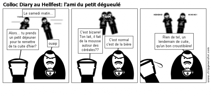 Colloc Diary au Hellfest: l'ami du petit dégueulé