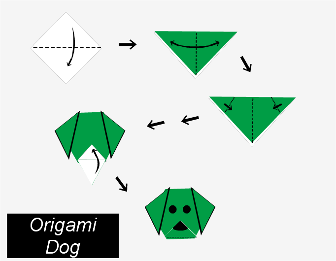 折り紙の犬