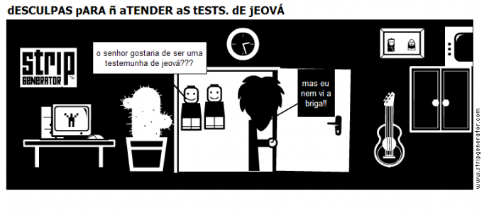 dESCULPAS pARA ñ aTENDER aS tESTS. dE jEOVÁ