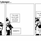 I hope that's a unused plunger...