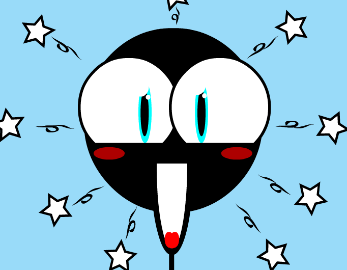 Stickman is an anime character