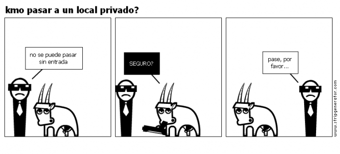 kmo pasar a un local privado?