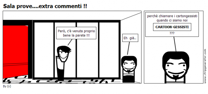 Sala prove....extra commenti !!