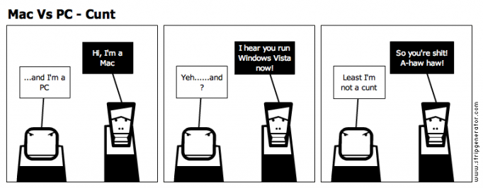 Mac Vs PC - Cunt
