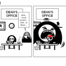 Dean's office... typical
