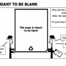 THIS COMIC WAS MEANT TO BE BLANK