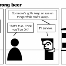 Someone drank the wrong beer