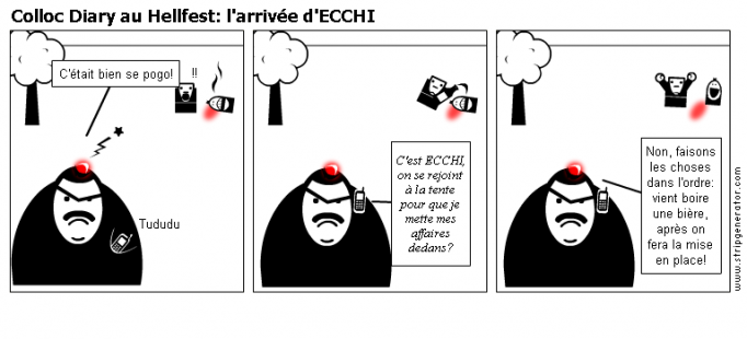 Colloc Diary au Hellfest: l'arrivée d'ECCHI
