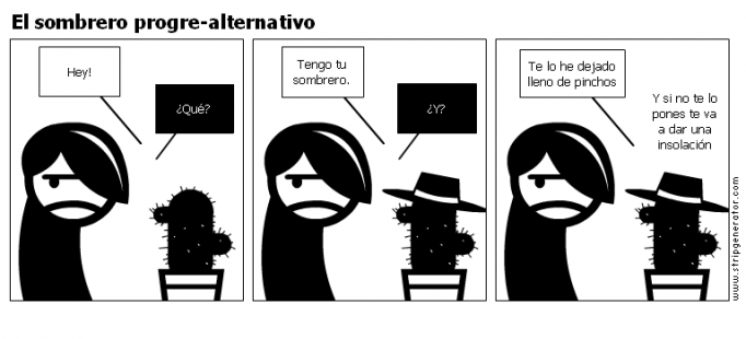 El sombrero progre-alternativo