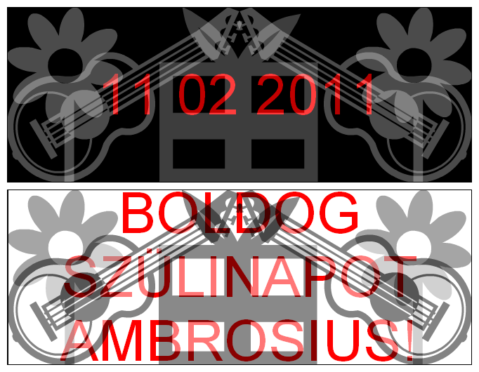 BOLDOG SZÜLINAPOT AMBROSIUS!