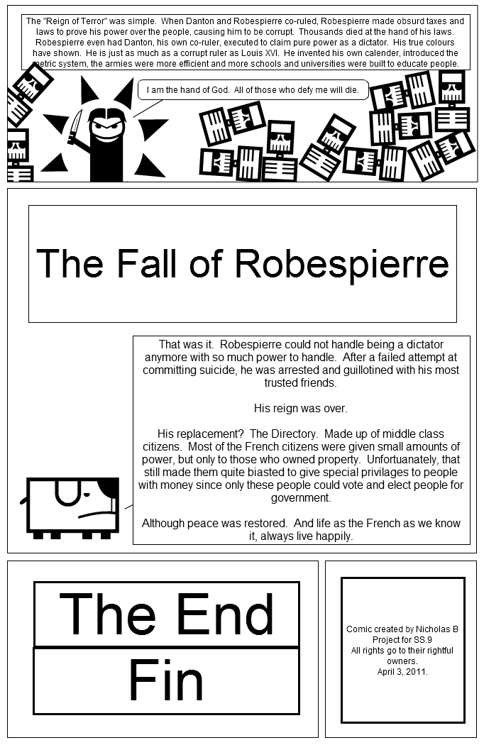 REAL French Rev Gr 9 Project PART 3