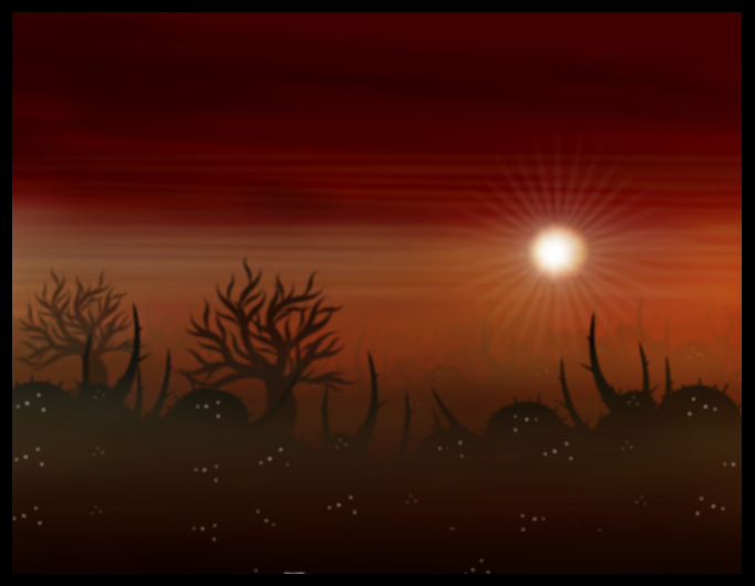 Desolate landscape