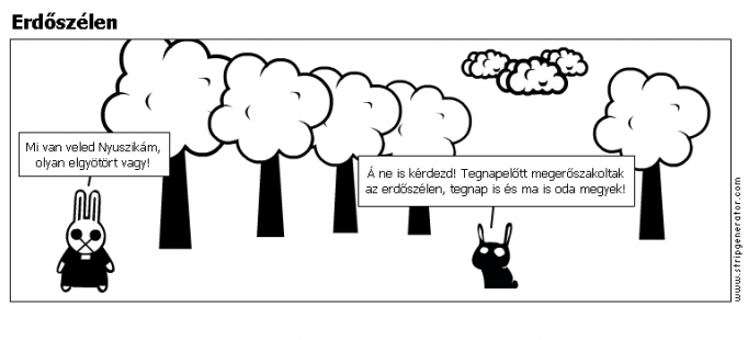 Erdőszélen