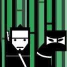 Ninjas in Bamboo Forest