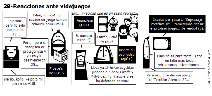 29-Reacciones ante videjuegos