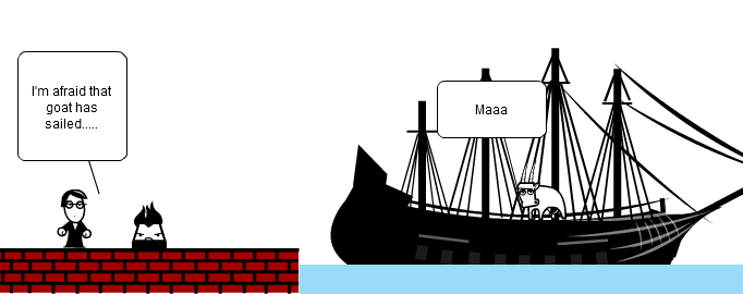 That Goat has sailed