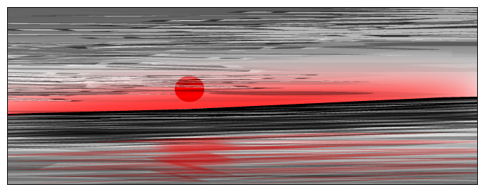 Sunset in a grey land