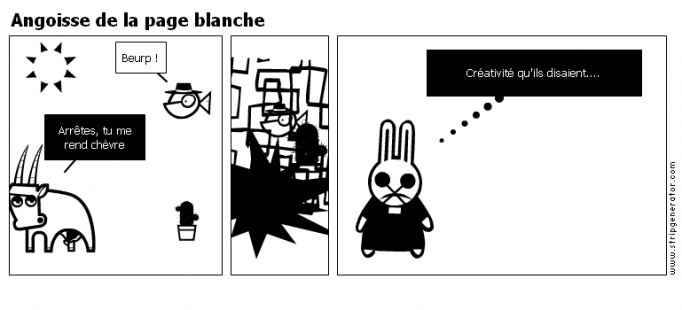 Angoisse de la page blanche