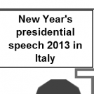 2013 Presidential Speech in Italy