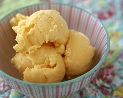 Mango Ginger Frozen Yogurt