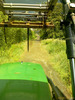 wet hay making tractor view