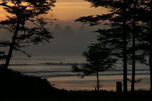 sunset at chesterman beach
