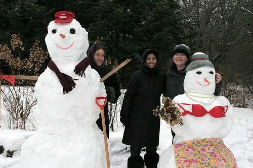Mr. and Mrs. Snowman