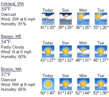 weather report