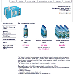 FIJI Water Delivery Service