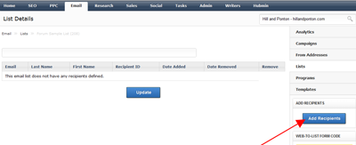 HubShout Email Lists