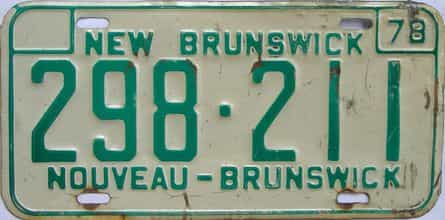 1978 CANADA (New Brunswick)