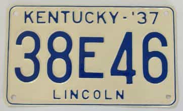 RESTORED 1937 KY (single)