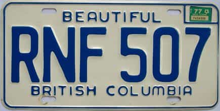 1977 CANADA (British Columbia)